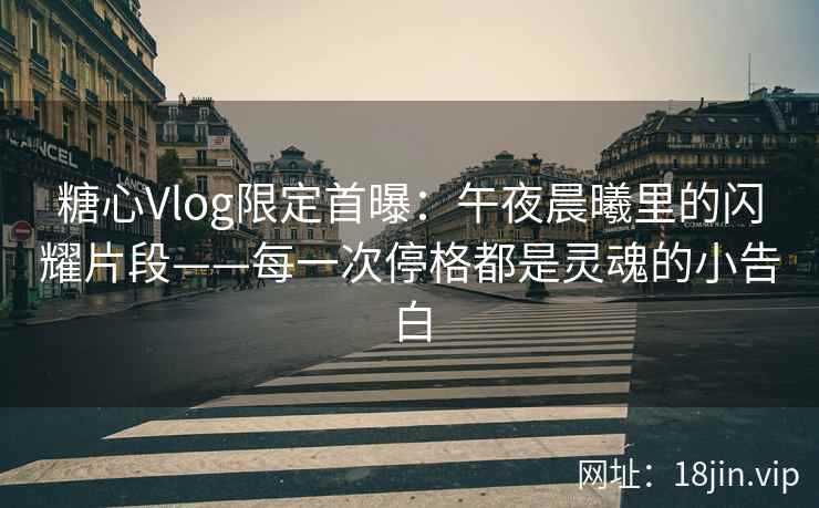 糖心Vlog限定首曝：午夜晨曦里的闪耀片段——每一次停格都是灵魂的小告白  第2张