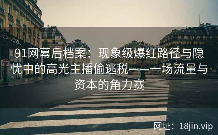 91网幕后档案：现象级爆红路径与隐忧中的高光主播偷逃税——一场流量与资本的角力赛