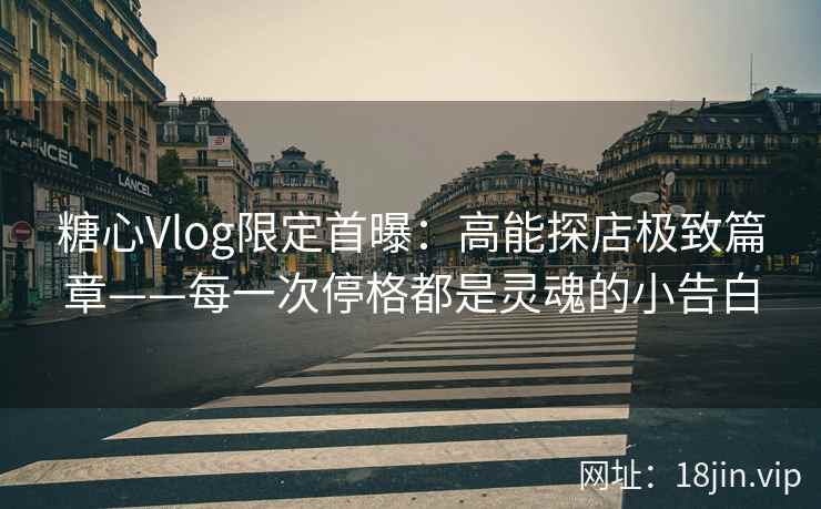 糖心Vlog限定首曝：高能探店极致篇章——每一次停格都是灵魂的小告白