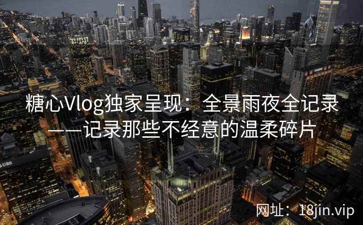 糖心Vlog独家呈现：全景雨夜全记录——记录那些不经意的温柔碎片