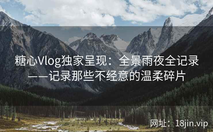 糖心Vlog独家呈现：全景雨夜全记录——记录那些不经意的温柔碎片