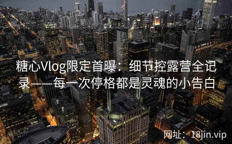 糖心Vlog限定首曝：细节控露营全记录——每一次停格都是灵魂的小告白  第2张